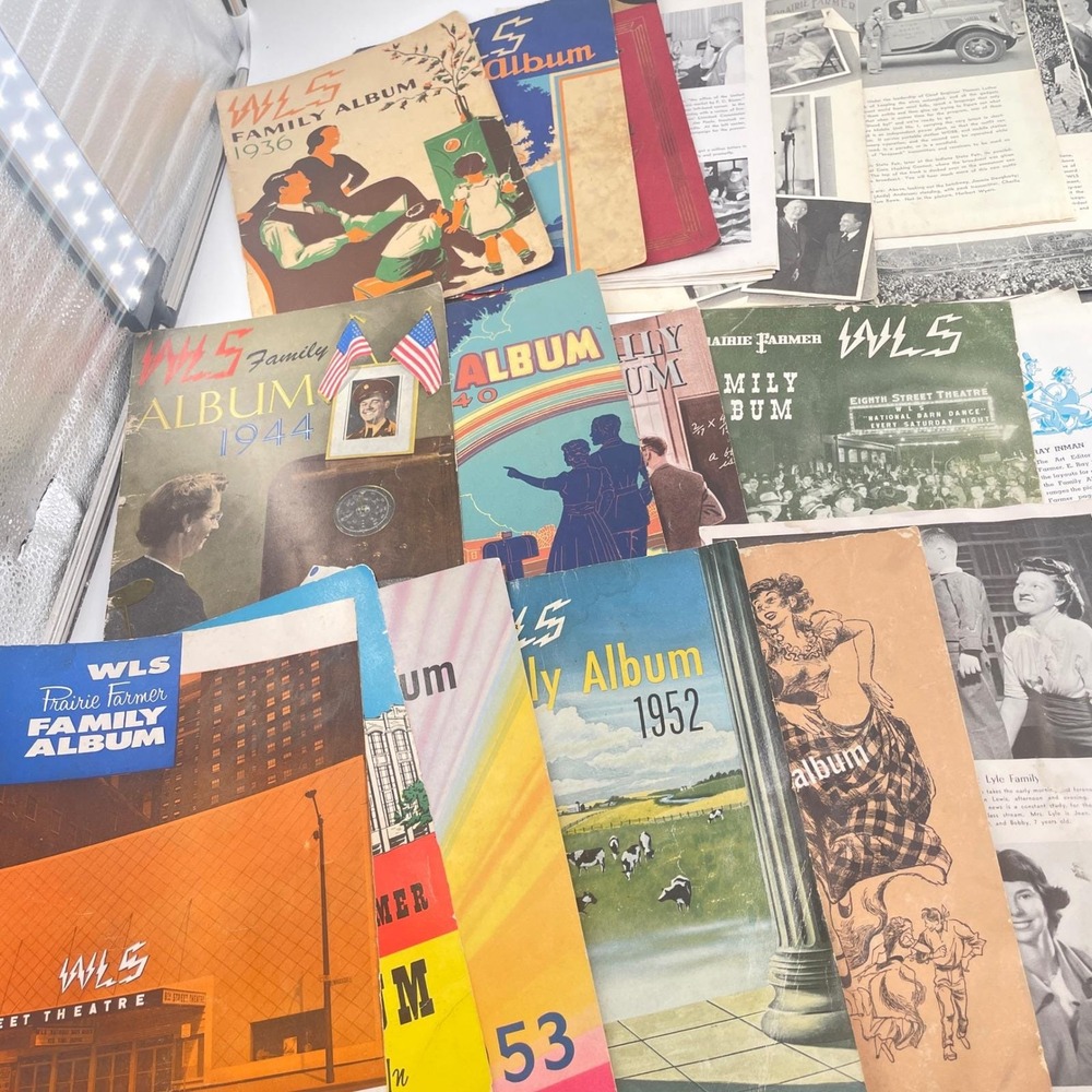 1930-50s Image Lot Radio WLS Prairie Farmer Family Career History Ephemera
